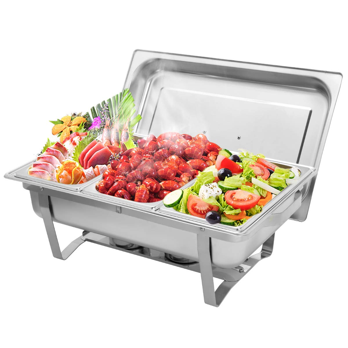 Buy Chafing Dish Stainless Steel Buffet Chafer Set Rectangular Buffet