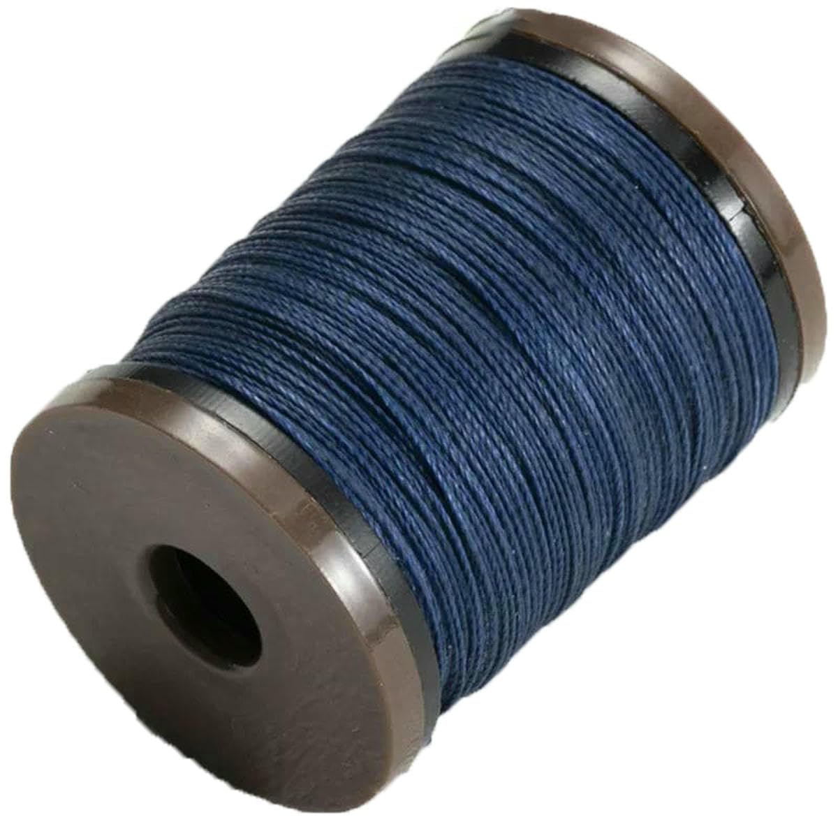 0.4-0.8mm Round Waxed Thread for Leather Craft Sewing Jewelry Round Wax Coated Thread for Braided Bracelets Leather Sewing-32- Navy Blue-0.4.0mm 110m