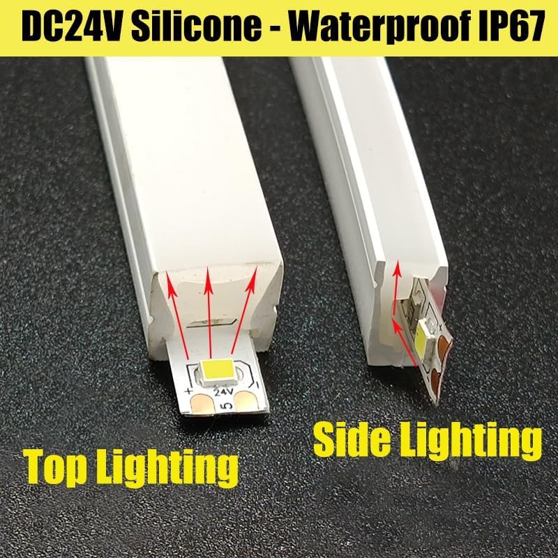 Sistema de Canal LED de Silicona 24V 5m Luz Cálida miniatura 4