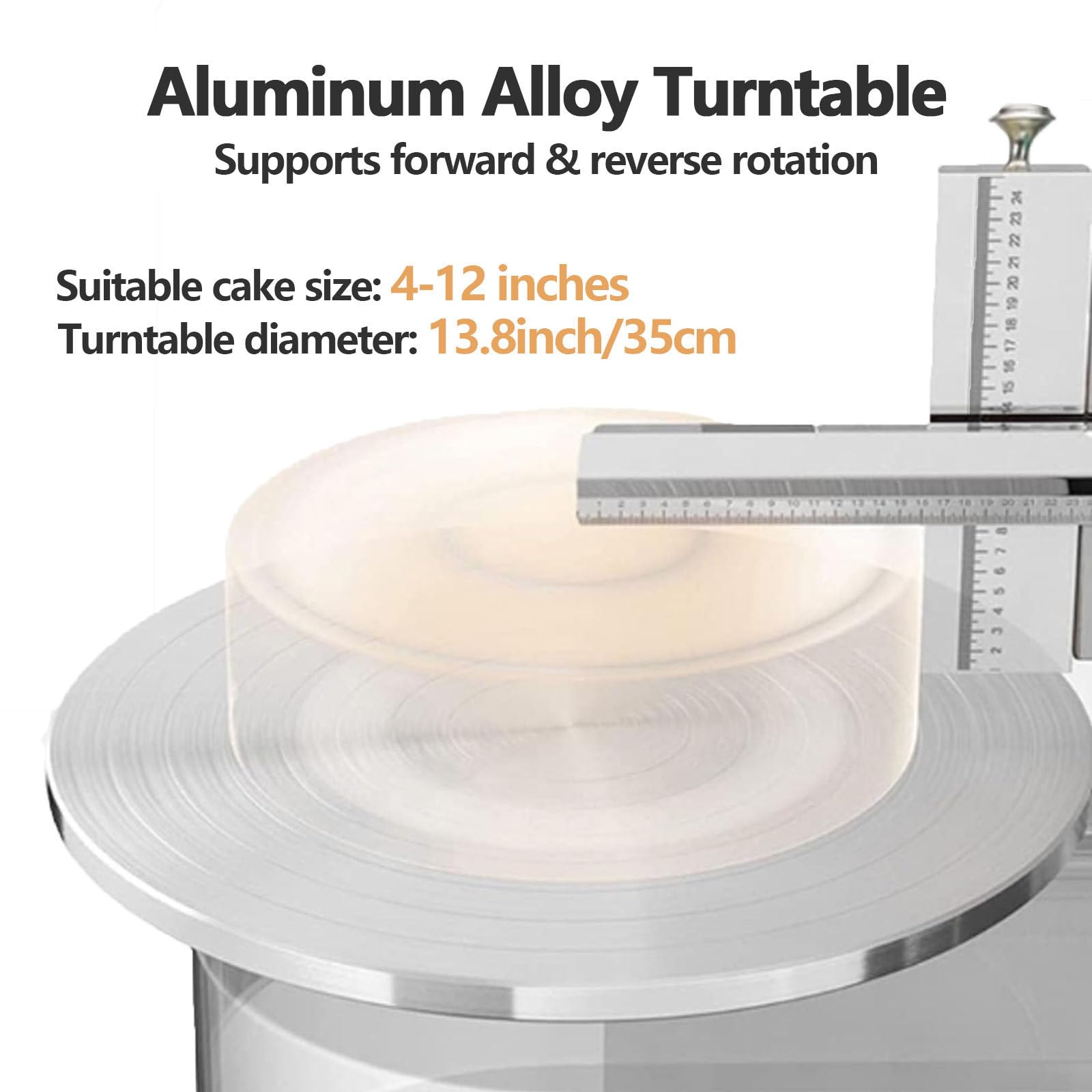 Máquina automática de glaseado de pasteles para tartas de cumpleaños, esparcidor de decoración de crema y herramienta de alisado para tiendas de pasteles y uso doméstico