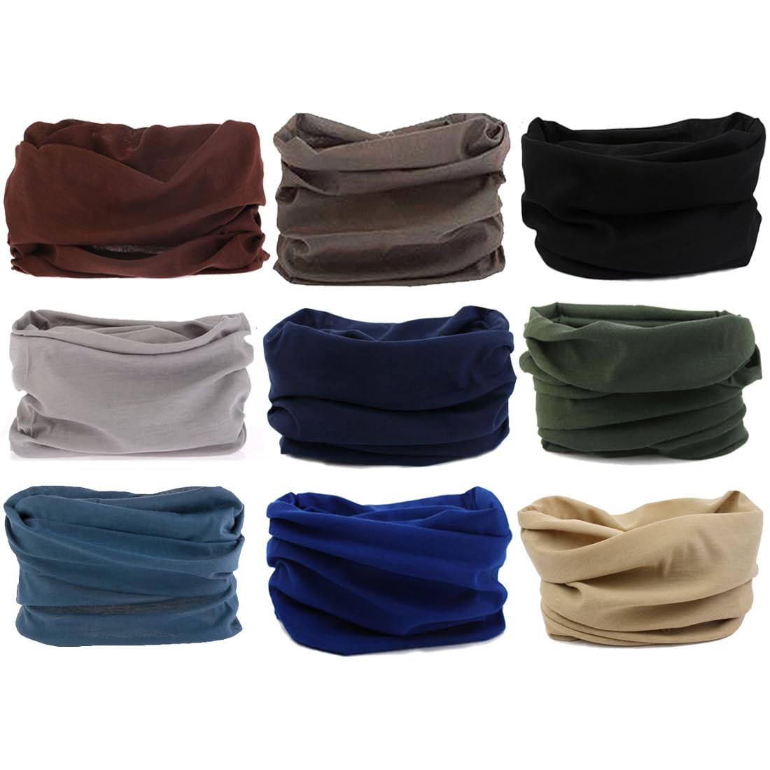 Neck Gaiter Mask Face Scarf Bandana Tube Cover Headwear Balaclava Headband Headwrap for Men and Women