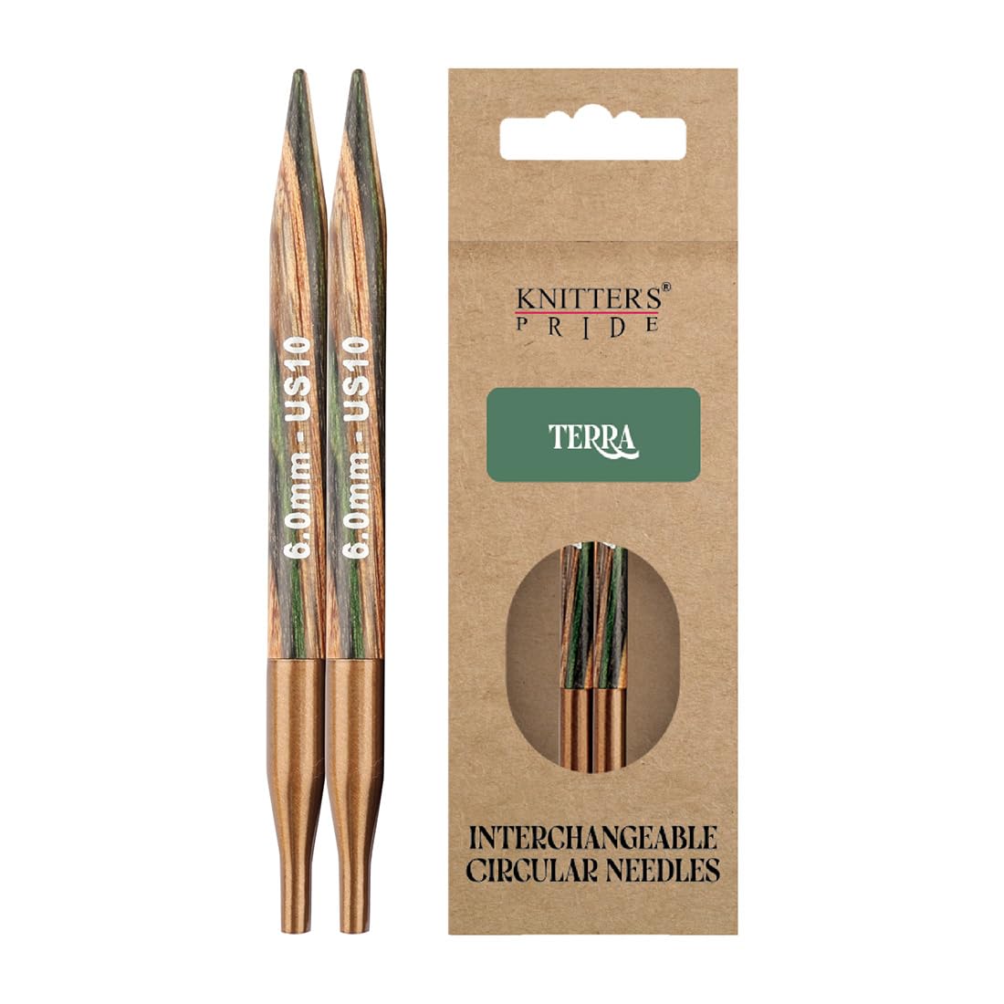Knitter's Pride Terra Interchangeable Knitting Needle tip 13 cm 6.0 mm - 1 piece