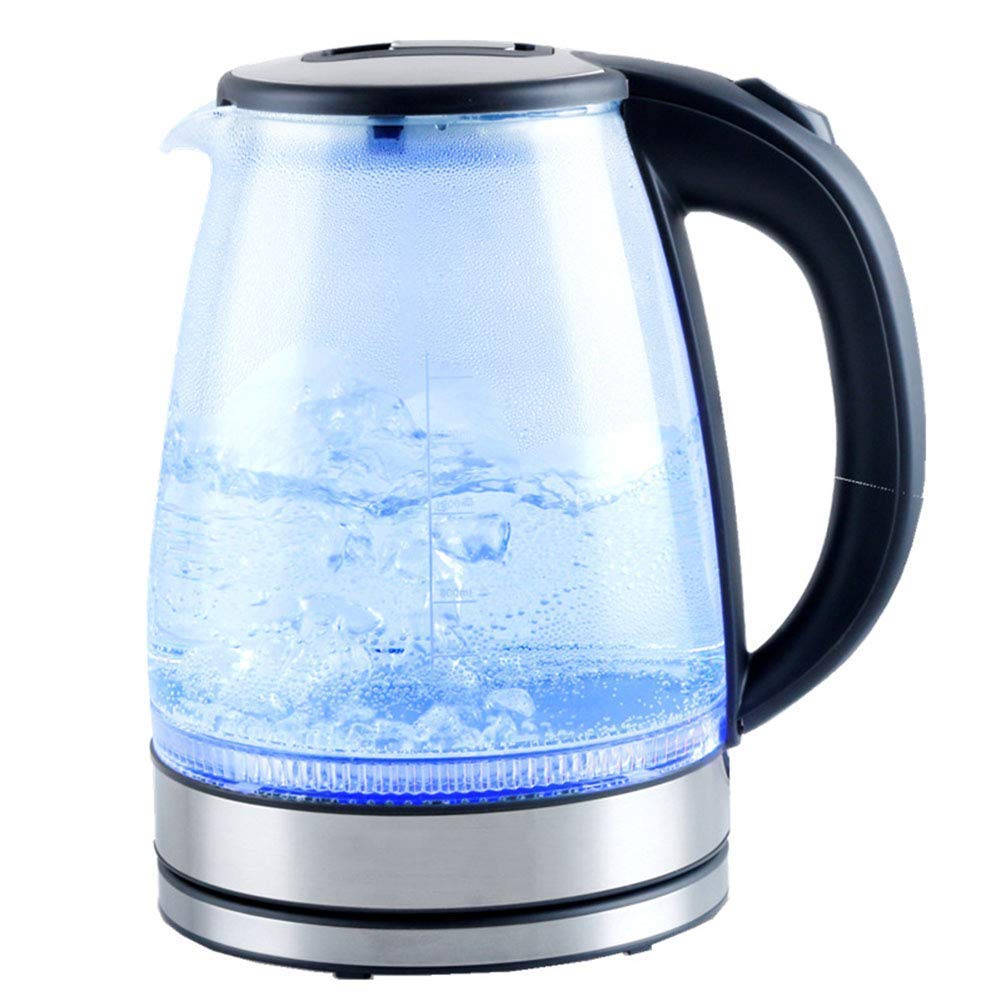 Bouilloires en verre illuminées pour l'eau bouillante des repas en famille