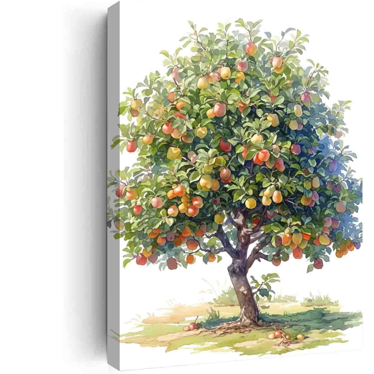 Pear Tree art watercolors painting,mexican restaurant wall decor,canvas poster wall art,minimalistic wall art for school Nursery Living room Bedroom