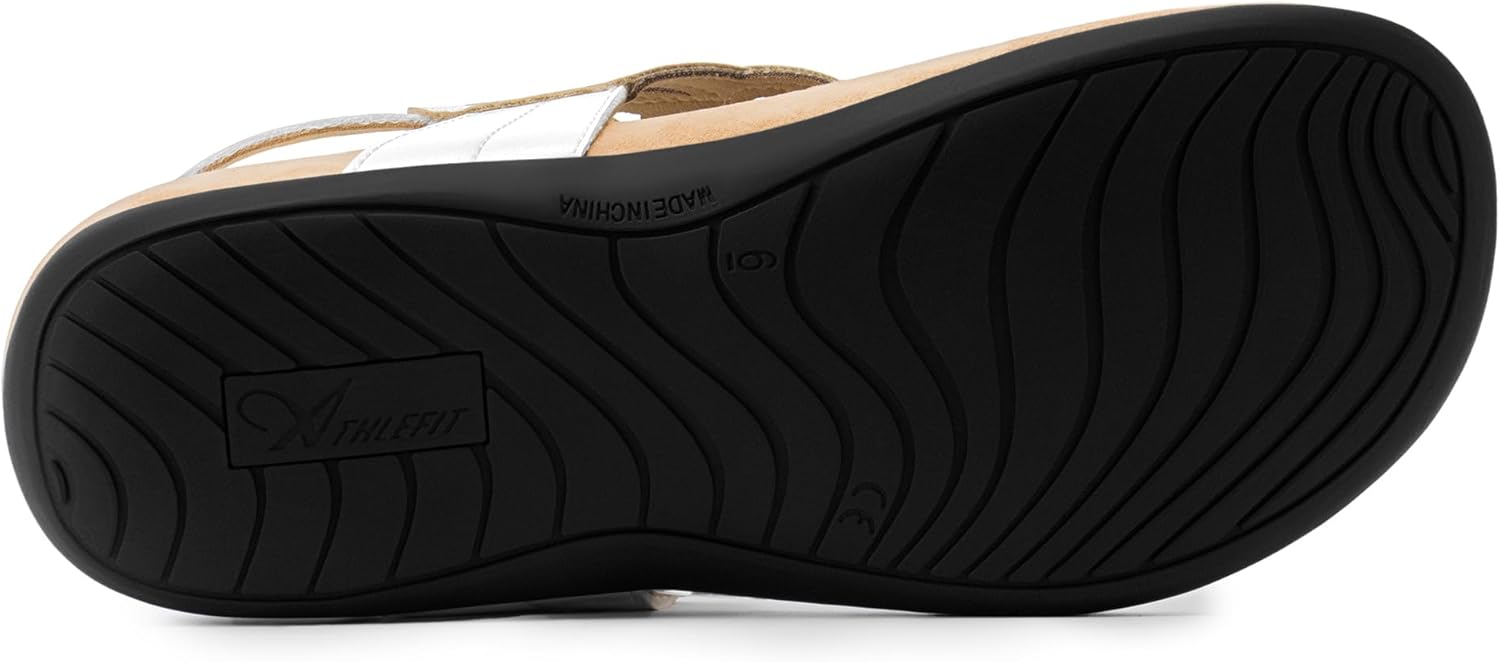 Athlefit Orthopedic Sandals for Women Summer Adjustable Orthotic Thong Sandals with Arch Support - Image 4