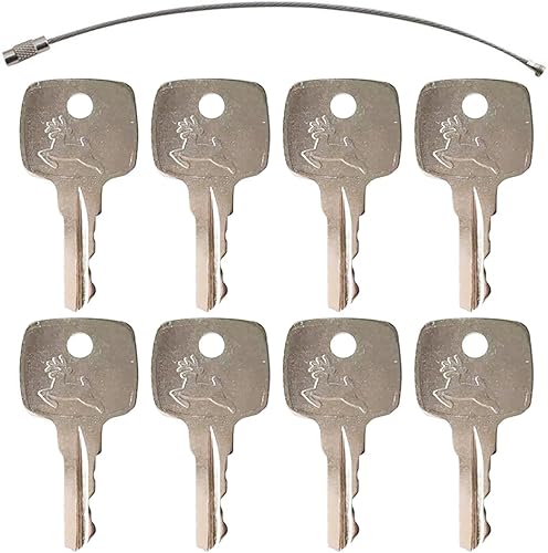 Llave de encendido de repuesto AR51481 compatible con John Deere Equipment Tractor, excavadoras cargadoras, tractor de césped, topadoras |