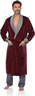 Revise Raul RE-102 Elegant Herren Bademantel – Morgenmantel – Ganzjahres-Bademantel