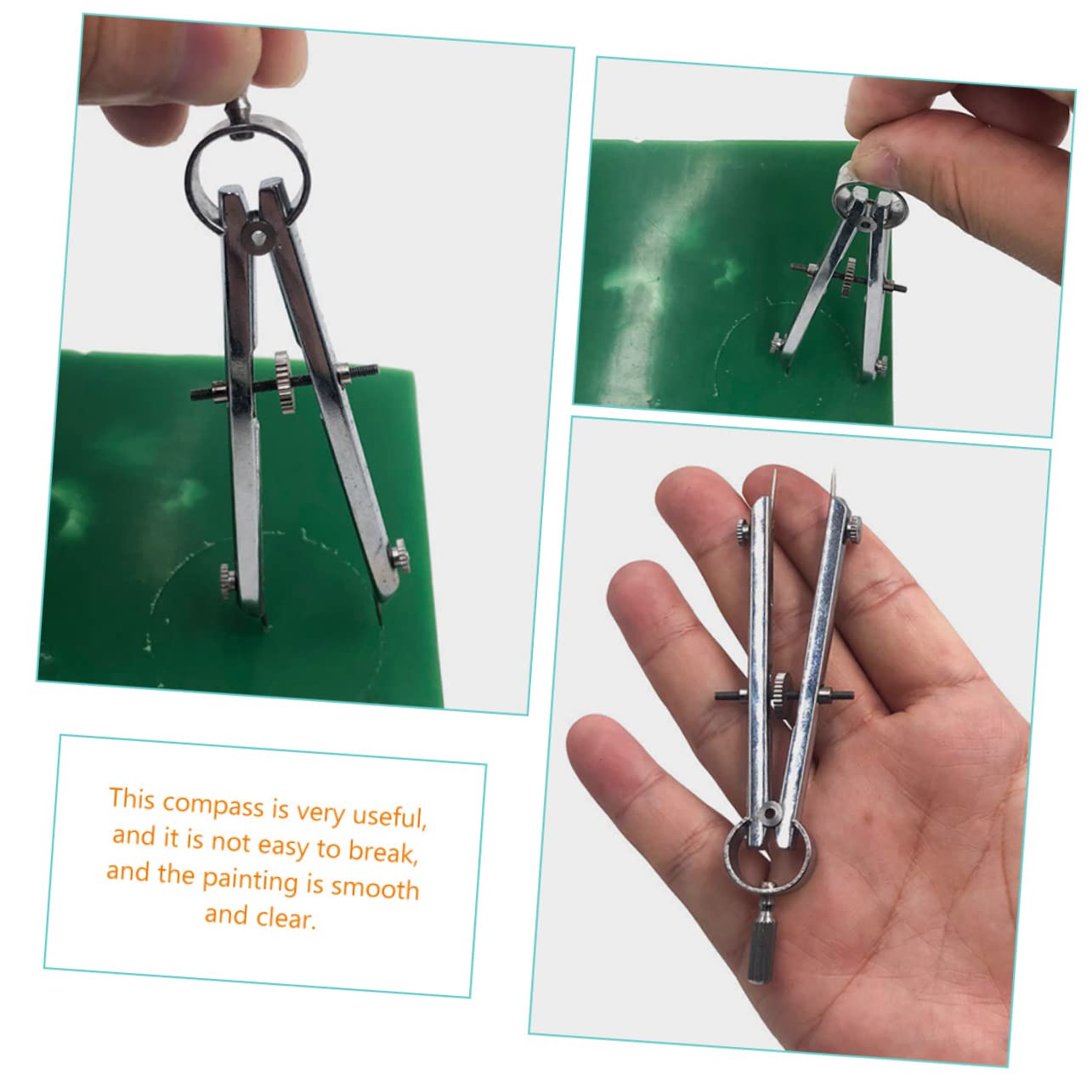 NUOBESTY 5 Pz Bussole Compasso Da Disegno Bussola Per La Matematica Strumenti Di Disegno Della Bussola Cancelleria Per Studenti Acciaio Inossidabile Alunno Il Di