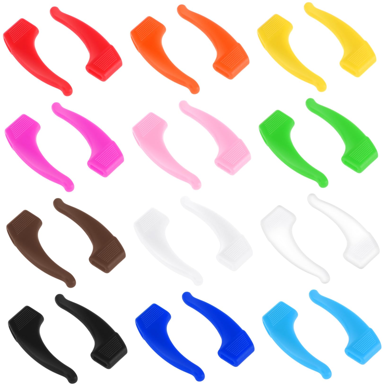 Silikon Anti Rutsch Brillenhalter Ohrbügelspitze 12 Paar 12 Farben Brillenzubehör Für Outdoor Sport Reisen Klettern