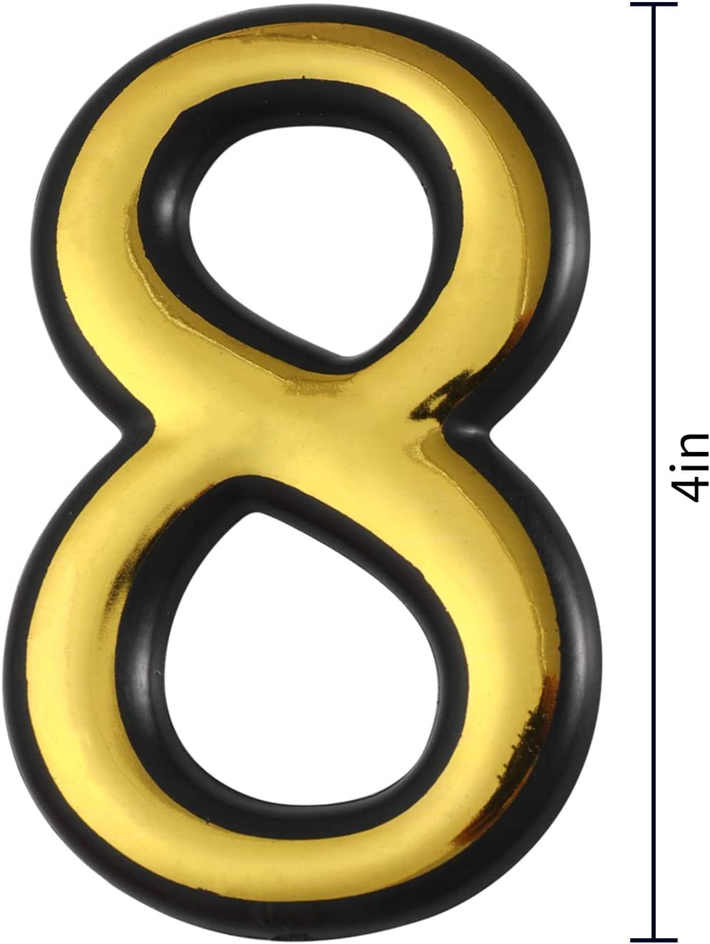 MIUPOO Mailbox Numbers 0-9, Door Address Number Stickers for House/Apartment/Floor,10 Pack 0-9,4 Inches, Gold - Image 2