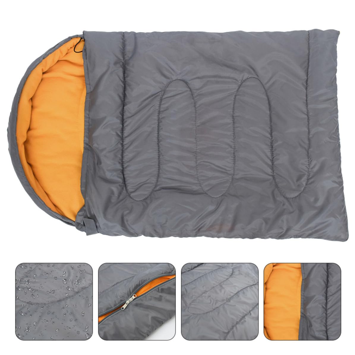 Hundeschlafsack für Hunde, Warm und Tragbar, Orange, Polyester