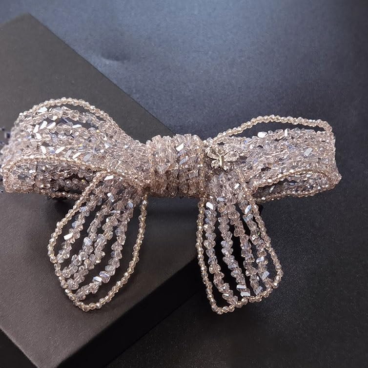 Pince horizontale pour queue de cheval chic pour le bureau et soirées