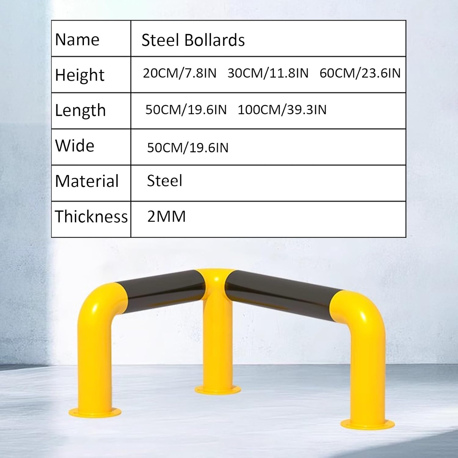 L Shaped Steel Pipe Safety Bollard - Providing Reliable Protection for Property & Parking Areas