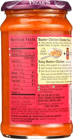 Pataks Sauce Butter Chckn Mild, 15 Oz
