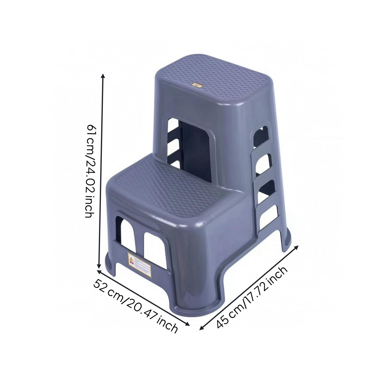 Taburete Dos Peldaños Estable | Ligero, Taburete con Estante Antislizante, para Cocina, Niños