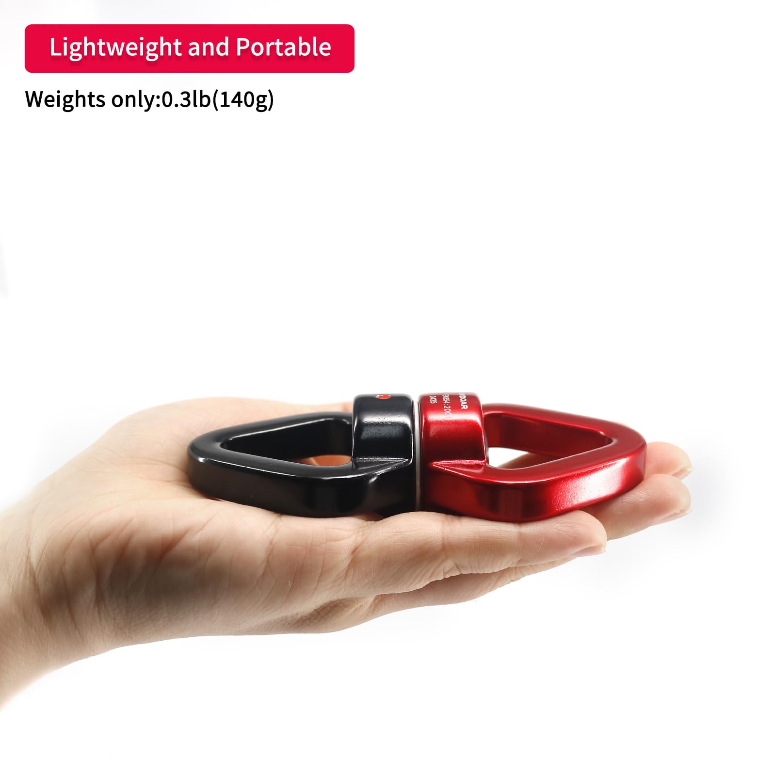NewDoar Swing Swivel, Dispositivo Girevole Micro Rotatore Certificato CE 30KN per Altalena Danza Aerea/Yoga/Altalena/Amaca Sospesa/Arboricoltore di Arrampicata su Roccia