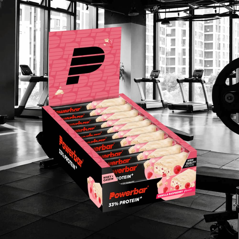 Powerbar Protein Plus Bar 33% (10x90g) Vanilla Raspberry - Batony - Batony proteinowe
