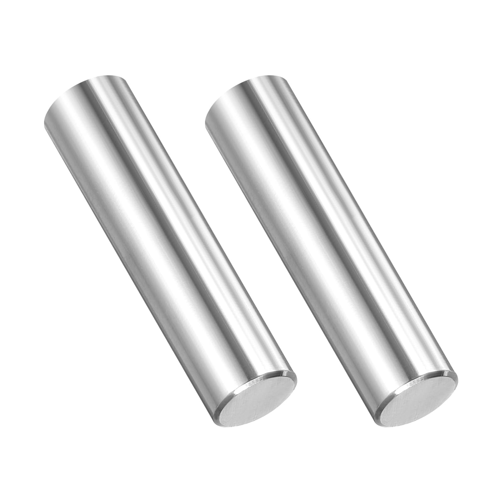 PATIKIL 2 Pcs Marine Grade 316 Stainless Steel Dowel Pins, 12mm x 50mm Round Metal Rods Linear Rail Rod Shaft Solid Bar Stock for Pegs Support Shelves DIY Craft Gear