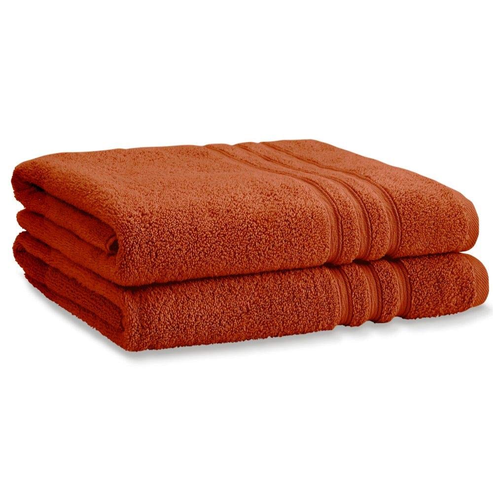 Catherine Lansfield Zero Twist Cotton 70x120cm Bath Towel Terracotta, Bath Towel - 70x120cm - Image 2