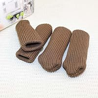 Vista 5 de Protectores de calcetines de punto para patas de silla, protectores de piso de madera dura, fundas de patas de taburete de bar de alta elasticidad