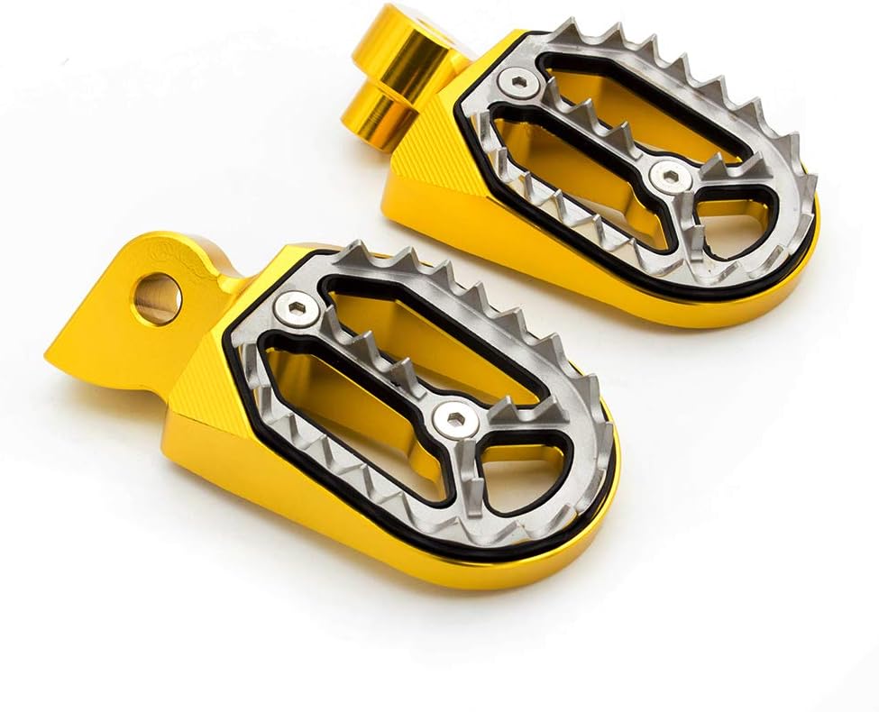 Dirt Bike Foot Pegs CNC Motorcycle Footpegs Footrest Pedals Rests for YZ65 YZ85 YZ125 YZ250 YZ250F YZ426F YZ450F YZ125X YZ250F YZ250FX YZ450FX WR250F WR400F WR426F WR450F Blue
