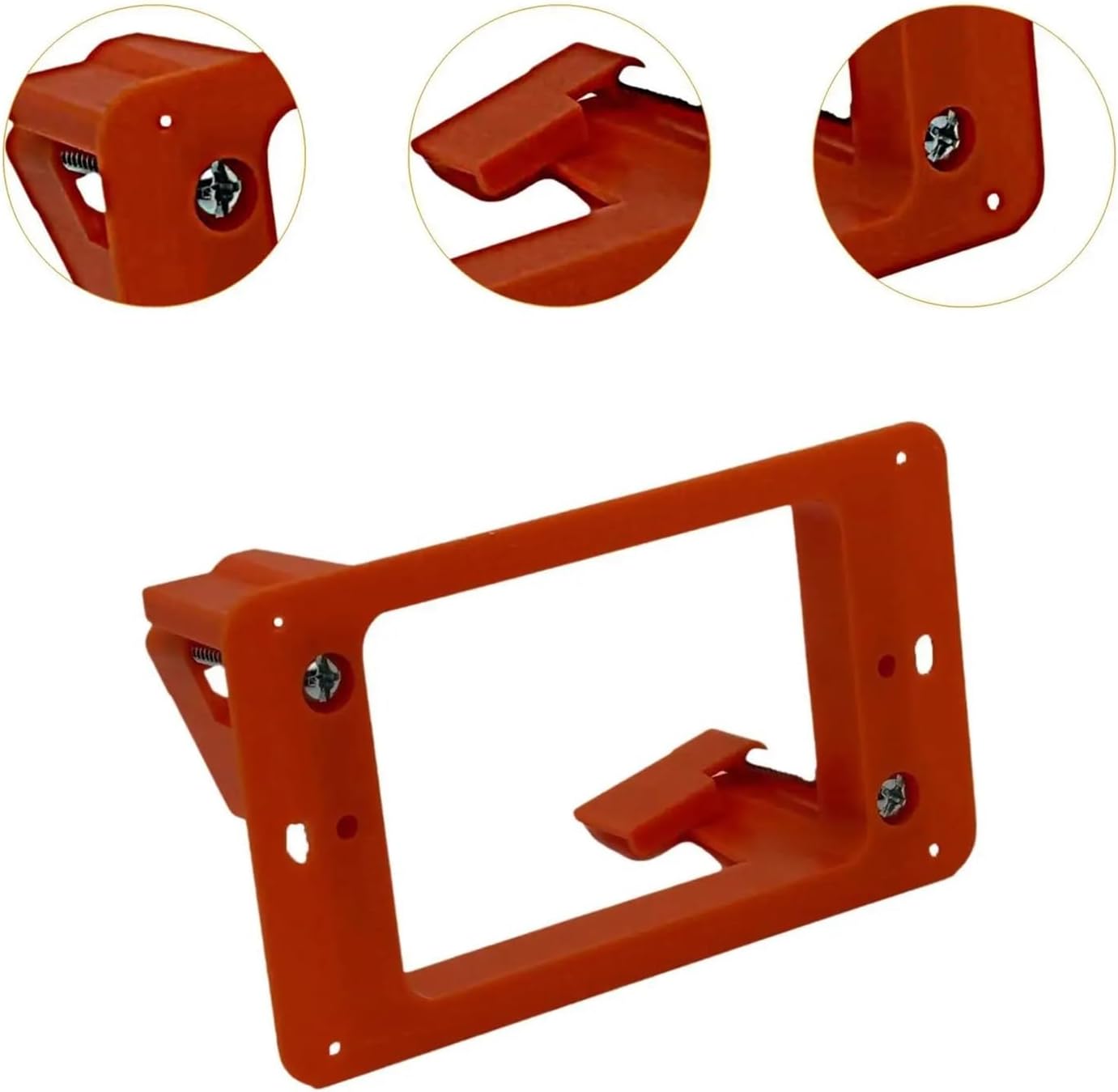 Low Voltage Mounting Bracket 20-piece Low Voltage Mounting Bracket Single Set Frame for Single Gang Wall Plate Hdmi Network Cables
