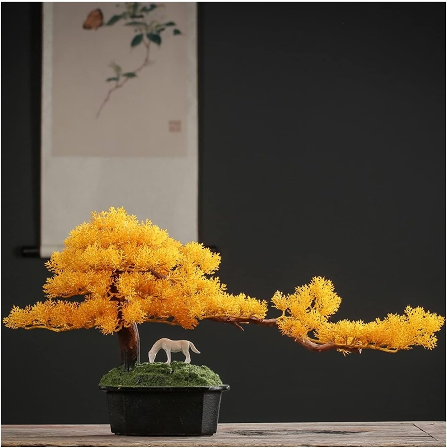 買得 人工樹 家庭装飾 人工盆栽 玄関飾り 人工観葉植物 飲食店 すし屋装飾 人工の木の鉢植えの居間の装飾オフィスのデスクトップ盆栽現代の農家の装飾 人工観葉植物 Www We Job Com