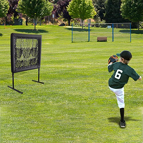 9 Hole Baseball Pitching Net With Strike Zone, 9 Pockets Pitchers Throw Training Aid For Baseball And Softball, Poratable And Adjustable Pitching Target Net, Wheels And Bib Number Included … #TOP4