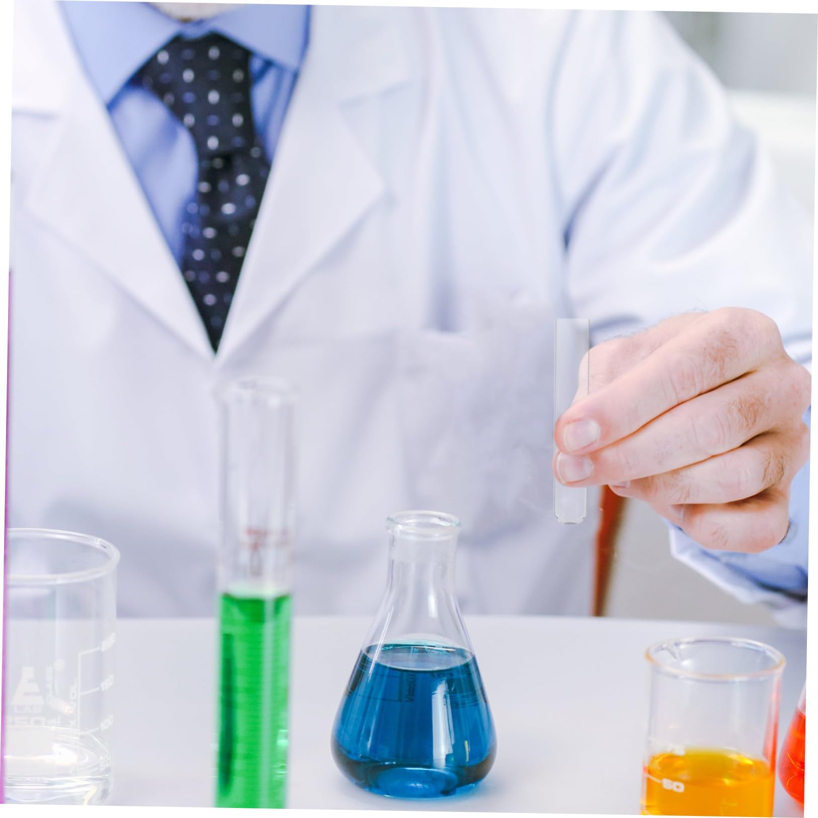 PRETYZOOM 20 Pezzi Provette in Vetro per Laboratorio Bocca Piatta e Fondo Tondo, Alta Trasparenza e Resistenza al Calore per Esperimenti Scientifici Avanzati