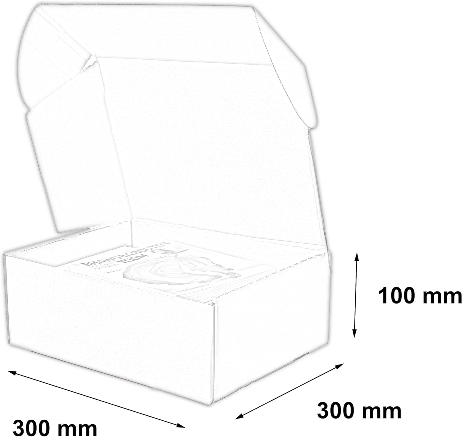 Opakowania, tektura falista, pudełko wysyłkowe, e-commerce, wysyłki, kartony, składane kartony z klapką, karton listowy 300 x 300 x 100 mm, 70 szt