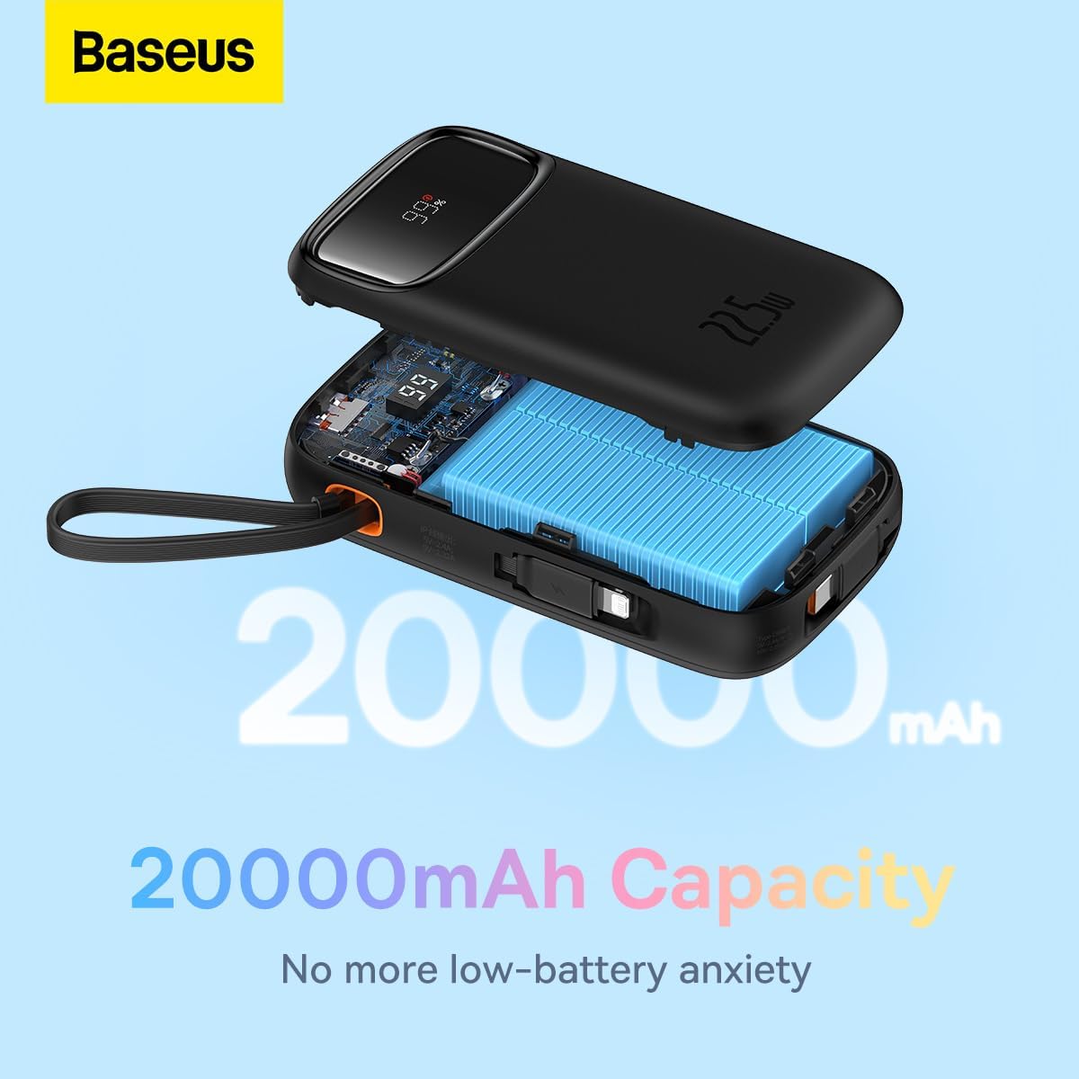 Baseus power bank charging multiple devices