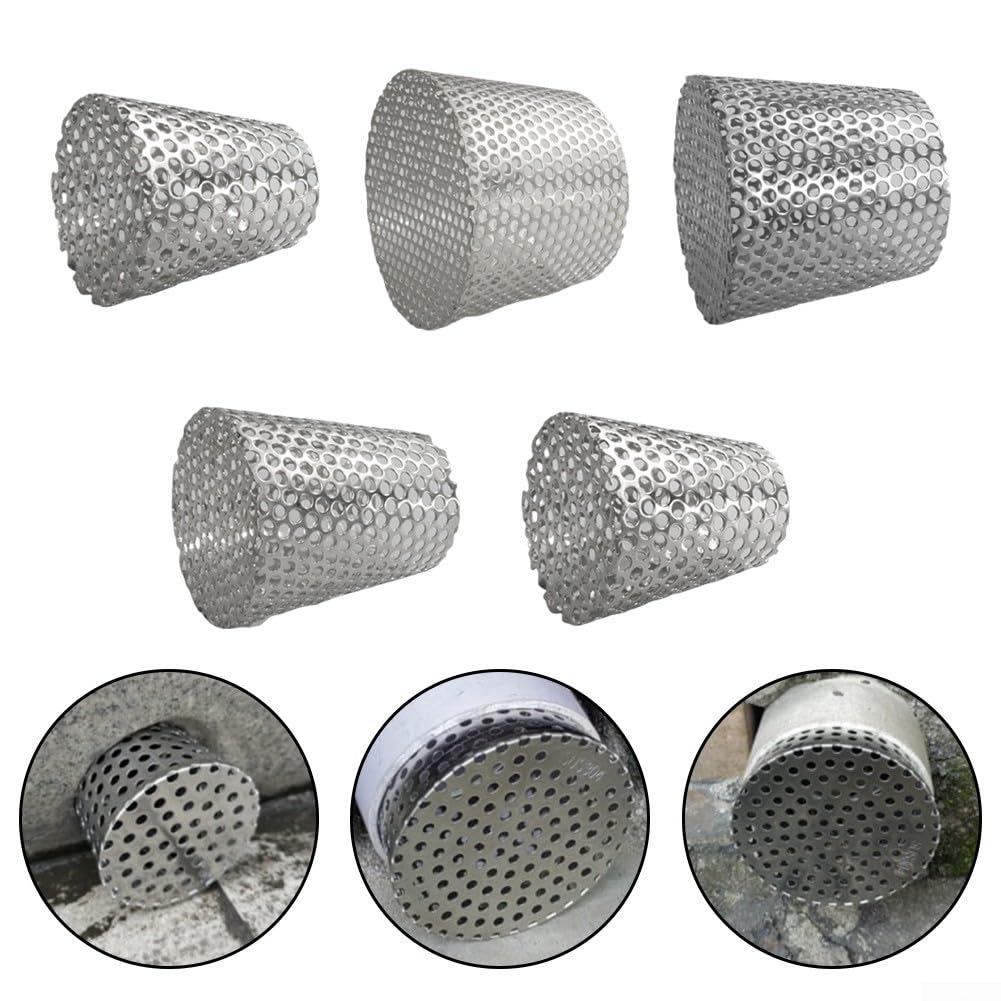Filtro de Drenaje de Piso Resistente de Acero Inoxidable 304 antiobstrucción, Adecuado para Usar en Jardines, Balcones y áreas de Piscina.