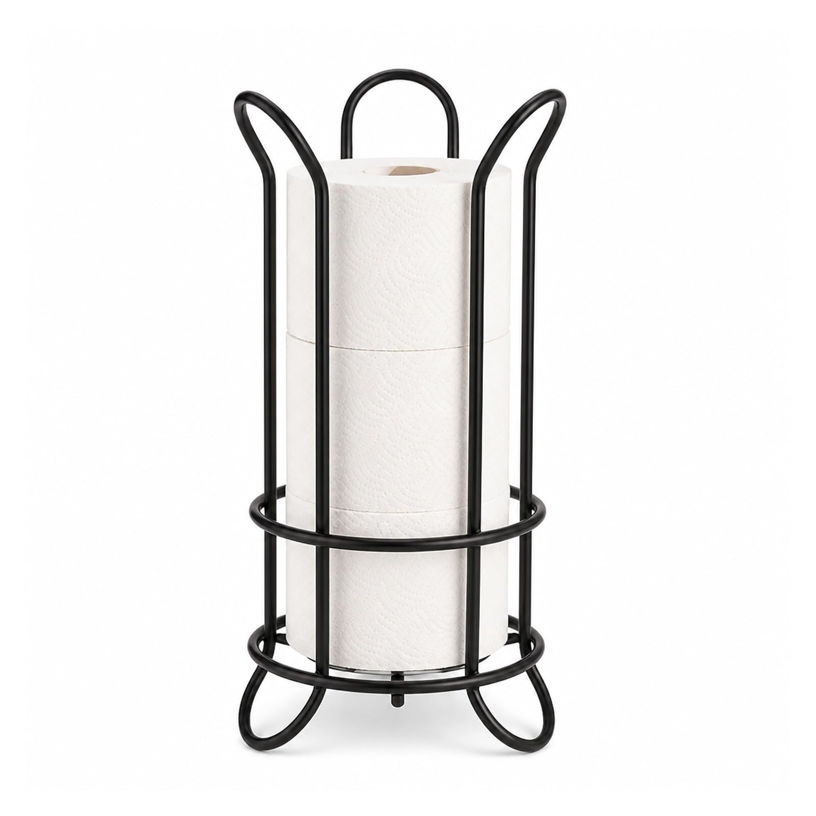 Toilet Roll Holder, Tissue Storage Rack Iron Toilet Paper Holder Stand,for Bathroom