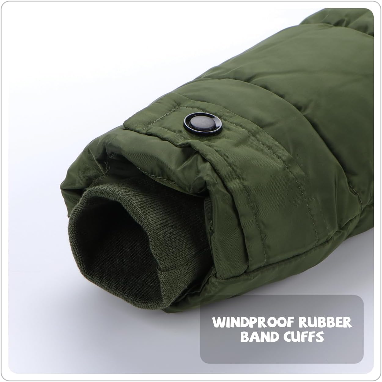 Boys Winter Puffer Coat Girls Fur Collar Hoodie Jacket Kid Zip Up Warm Outerwear - Image 5