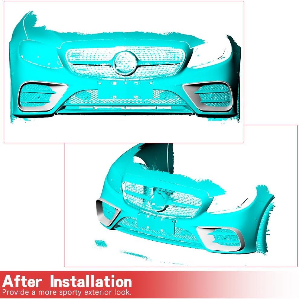 C238 Carbon Fiber Front Bumper Air Vent Cover Fins for Mercedes Benz C238 W238 E400 E450 Coupe Convertible 2 Door 2016-2019 Front Bumper Cover Trims Factory Outlet
