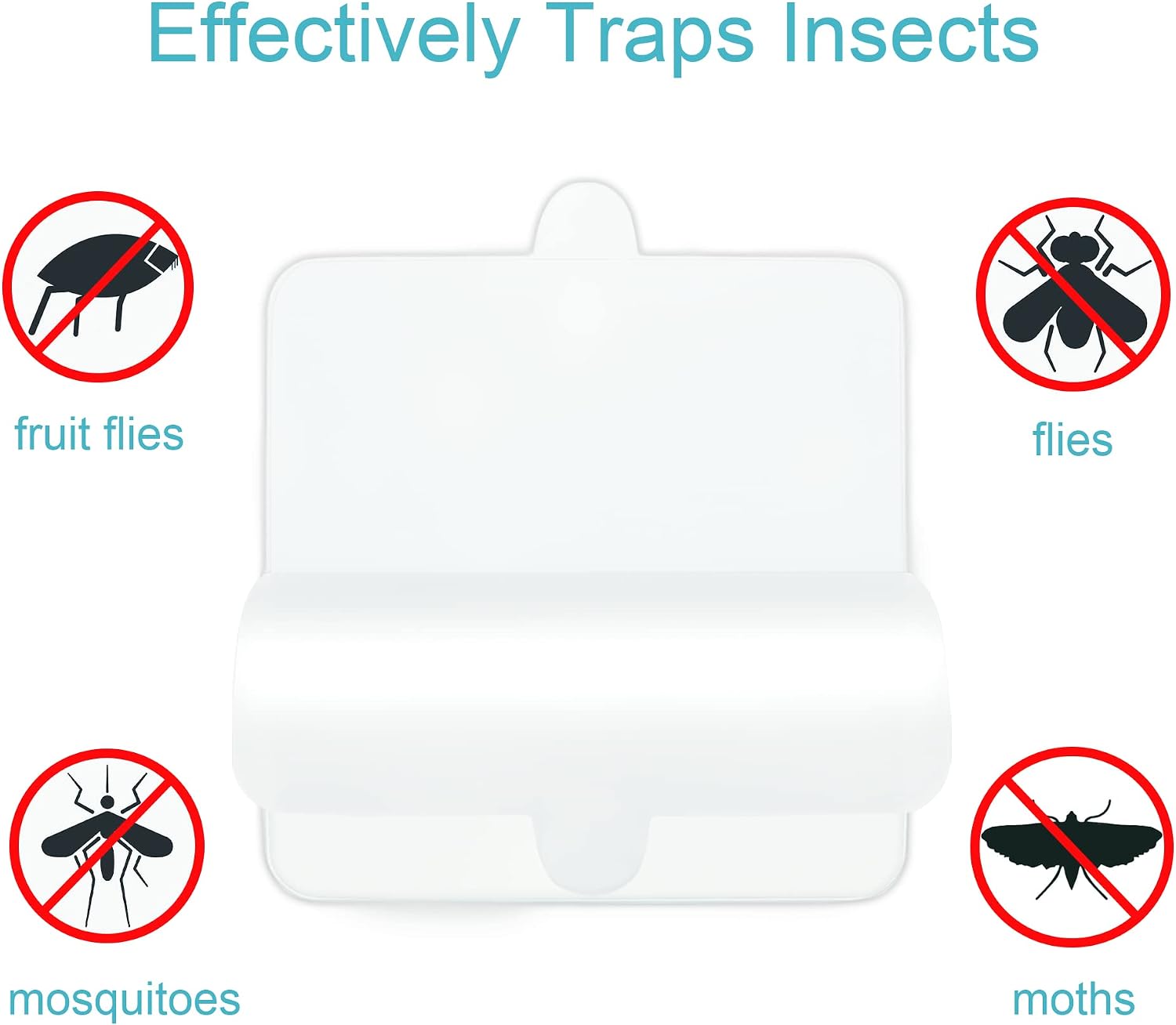 12 Pack Flea Trap Refill Discs 6" Replacement Glue Boards Fits Terro T230 T231 Square Flea Bed Bug Traps for Inside Your Home, Sticky Pads for Fleas, Bugs, Flies, Mosquitos, etc