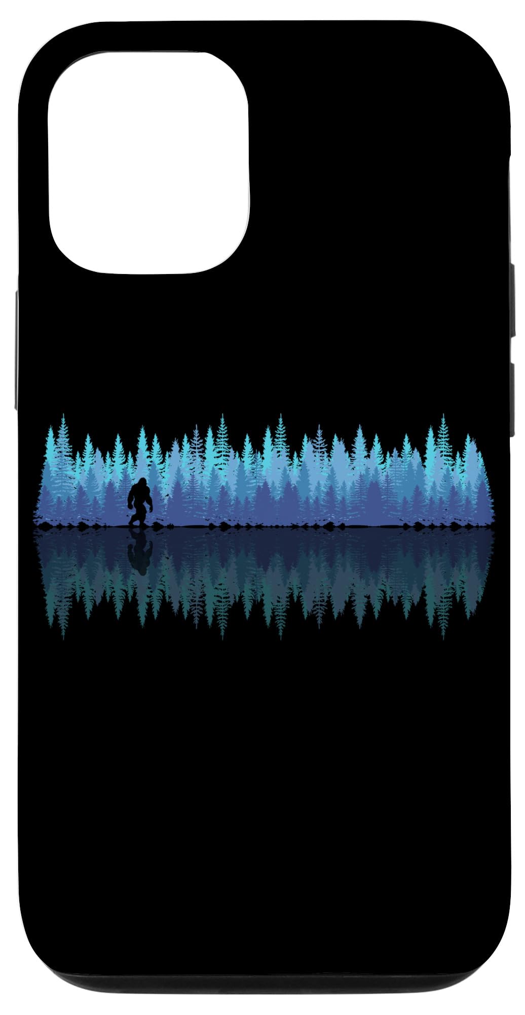 iPhone 14 Reflection Forest Trees Sasquatch Conspiracy Yeti Bigfoot Case