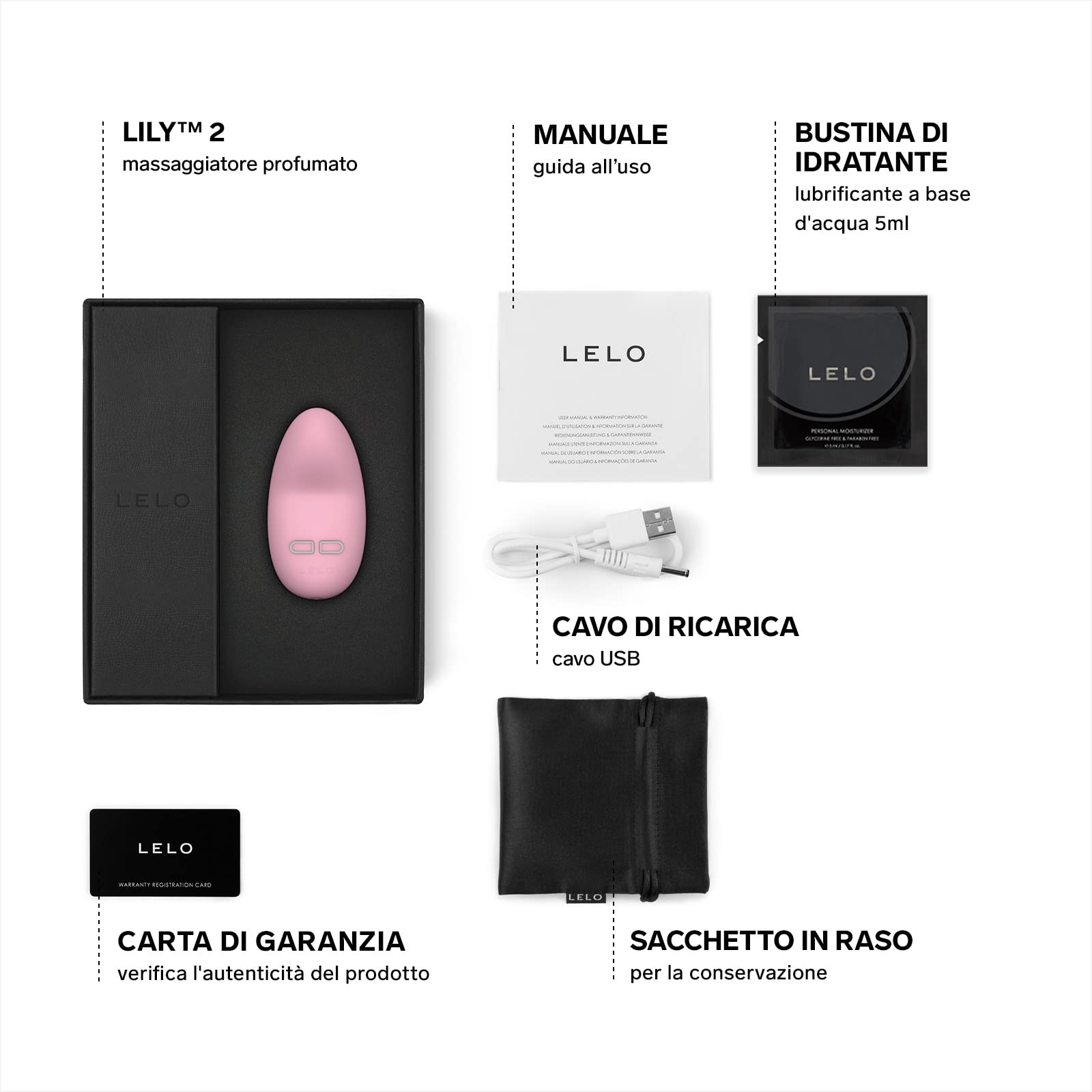 LELO LILY 2 Stimolatore Clitorideo Femminile, Vibratore Donna Senza Fili, Mini Vibratore Esterno Impermeabile e Ricaricabile, Vibratori, Vibratori Donna, Rosso (Pink)
