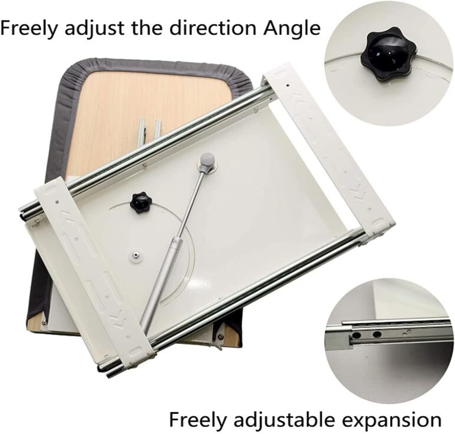 Ironing Board Closet Pull-Out Retractable Ironing Board Stow Away Iron Board for The Cabinet Easy to Install,Out Swivel Iron Board Mounted in Drawer with Heat Resistant Ironing Cover, Foldabl