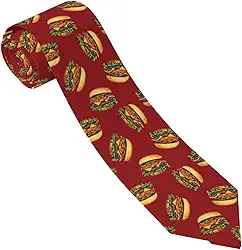 Gravata para homens e meninos novidade divertida impressão completa gravata masculina skinny moda estreita larga