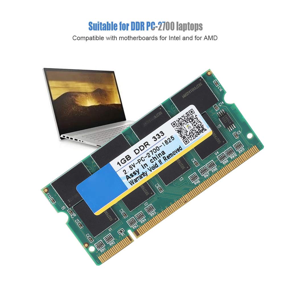 DDRメモリ Amazon | 1G 333MHz DDRメモリ RAM、Intel/AMD用 2.5V 200PIN高速