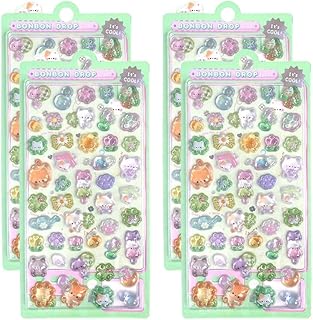 漫画ステッカー、漫画3D動物ステッカー、子供用モチベーションアップステッカー、プランナー、ジャーナル、ノートパソコン、電話ケース、ウォーターボトルの装飾用 貼り付け可能 手芸用品 [並行輸入品]