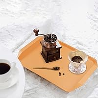 Vista 5 de Idotry - Bandejas de plástico para servir comida rápida, paquete de 4 bandejas rectangulares de plástico