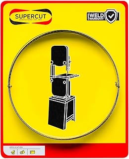 SUPERCUT 80-inch x 1/4-inch x .025-inch x 14 TPI Carbon Tool Steel BANDSAW Blade for Cutting Wood, Plastics, or Non Ferrous Metals.