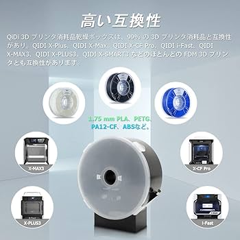 Amazon.co.jp: QIDI TECH フィラメントドライヤー 、ボックス 3D