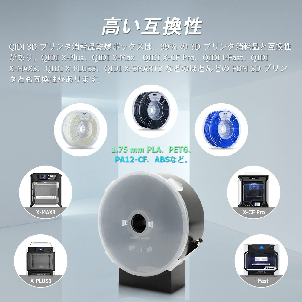 Amazon.co.jp: QIDI TECH フィラメントドライヤー 、ボックス 3D