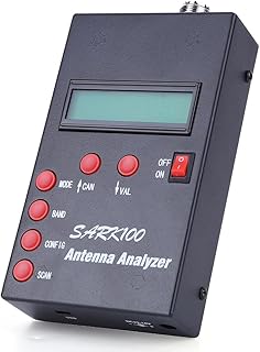 LYEAA 1-60Mhz Shortwave Antenna Analyzer LCD Display SARK100 Digital Shortwave Antenna Analyzer Meter Tester for Ham Radio Hobbists