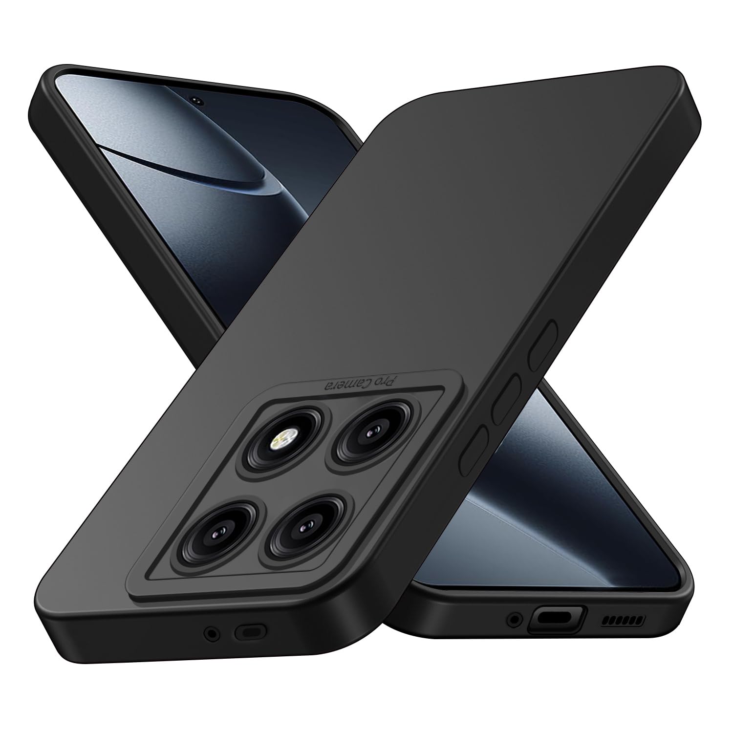 3mk Coque Antichoc Transparente Pour Xiaomi 14T Pro - Plastique Rigide Avec Bords Surélevés