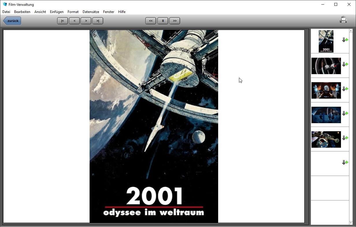 GS Film-Verwaltung - DVD-Verwaltung - Software zur Verwaltung Ihrer DVD-Sammlung - Datenbank Programm zur DVD-Verwaltung
