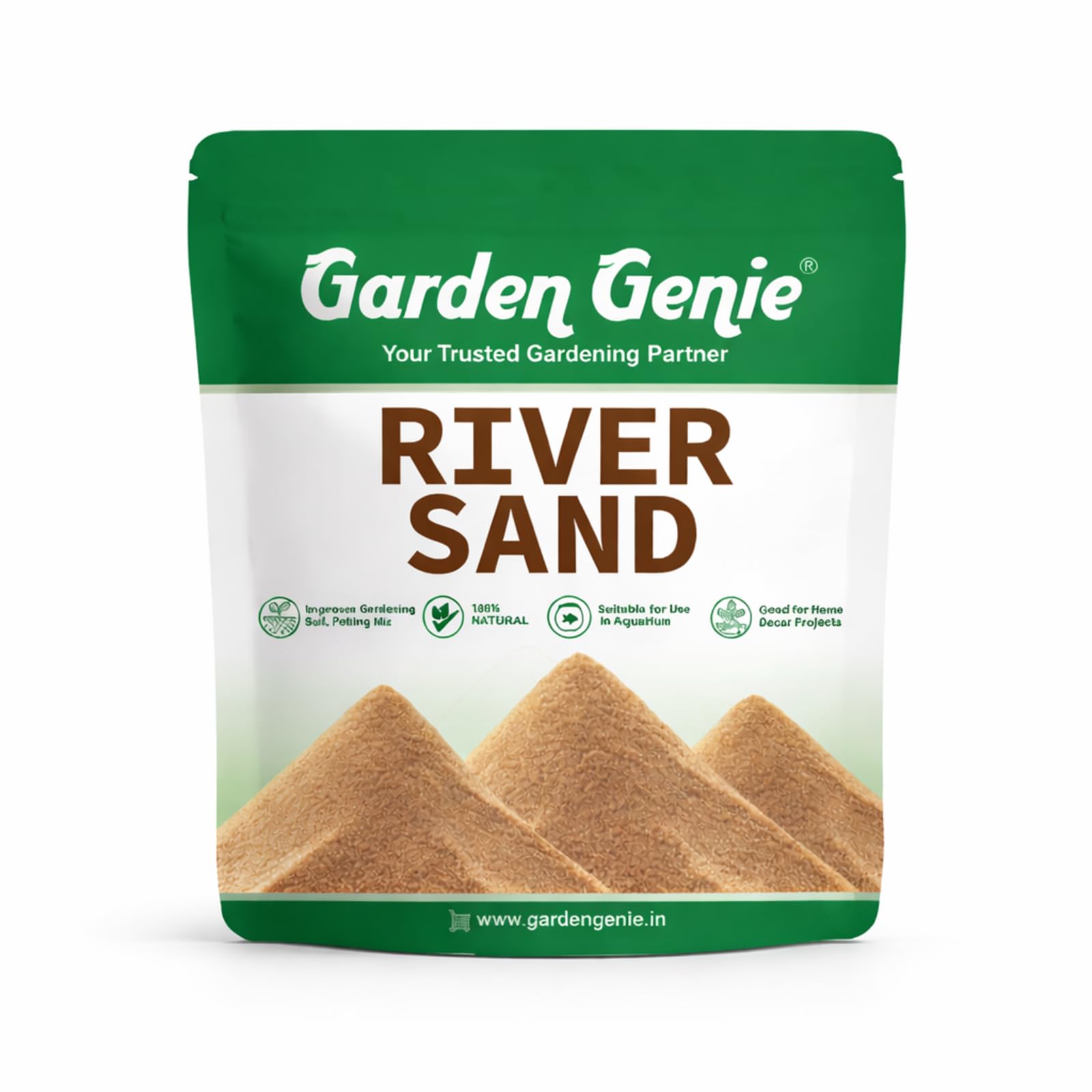 Garden Genie River Sand - For Plants, Aquariums & More -1